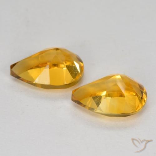Shop natural 1.40ct Doré-orange foncé Citrine gems, En forme de poire, from Brésil at GemSelect. In stock, global shipping!