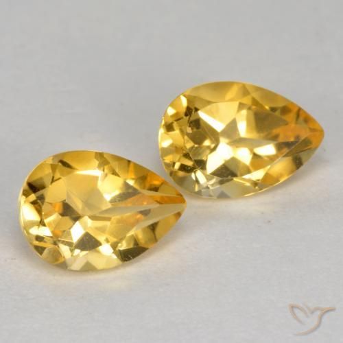 Shop natural 1.48ct Doré moyen-foncé Citrine gems, En forme de poire, from Brésil at GemSelect. In stock, global shipping!