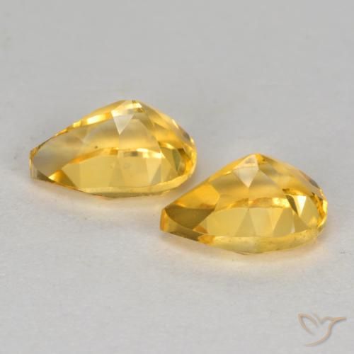 Shop natural 1.48ct Doré moyen-foncé Citrine gems, En forme de poire, from Brésil at GemSelect. In stock, global shipping!
