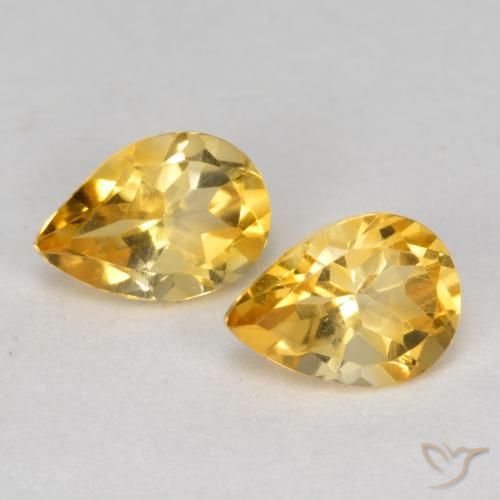 Shop natural 1.22ct Doré moyen-foncé Citrine gems, En forme de poire, from Brésil at GemSelect. In stock, global shipping!