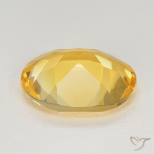 Citrine Or moyen naturelle ovale, 3.44 ct, VS