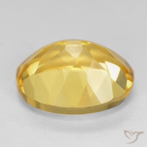 Citrine Or naturelle ovale, 4.94 ct, VS