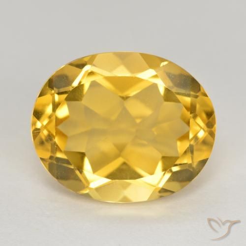 4.63ct Naturel Doré moyen Citrine, ovale, VS