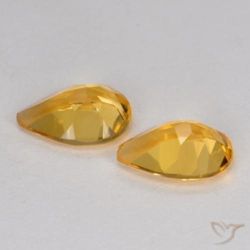 Shop natural 1.10ct Orange doré profond Citrine gems, En forme de poire, from Brésil at GemSelect. In stock, global shipping!