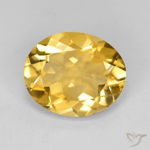 3.97ct Naturel Orange Doré Citrine, ovale, VS