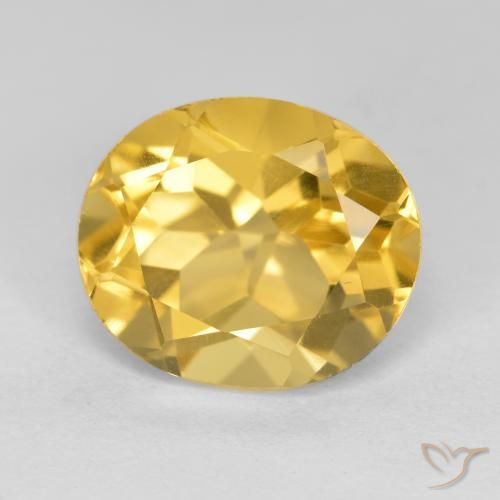 4.94ct Naturel Doré Citrine, ovale, VS