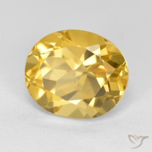 Citrine Doré naturelle ovale, 4.94 ct, VS