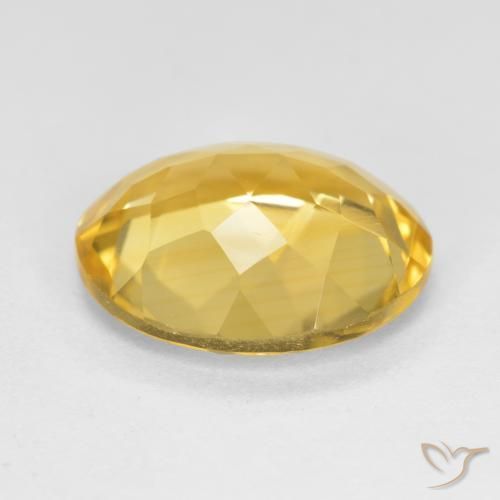 Citrine Or naturelle ovale, 3.89 ct, VS