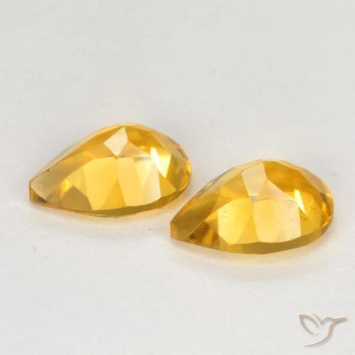 Shop natural 1.26ct Doré vif Citrine gems, En forme de poire, from Brésil at GemSelect. In stock, global shipping!