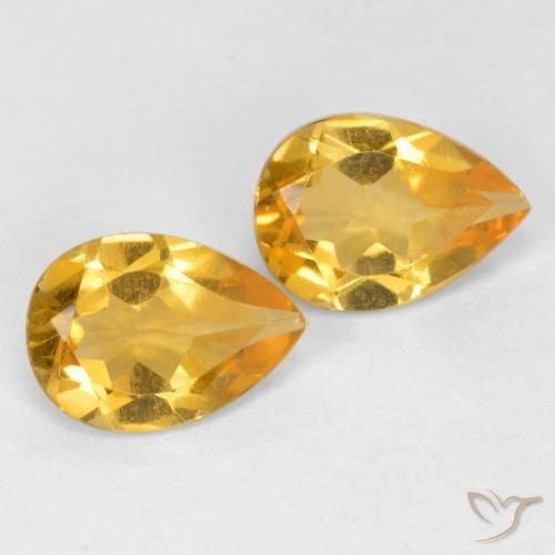 Shop natural 1.14ct Doré foncé Citrine gems, En forme de poire, from Brésil at GemSelect. In stock, global shipping!