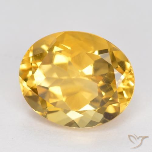 Citrine Doré moyen naturelle ovale, 3.59 ct, VVS-VS