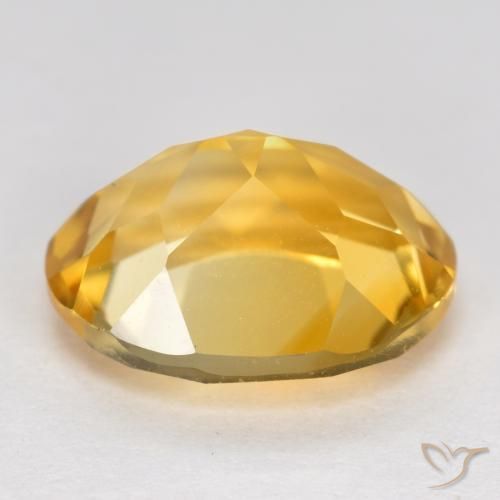 Citrine Doré vif naturelle ovale, 3.44 ct, VVS-VS