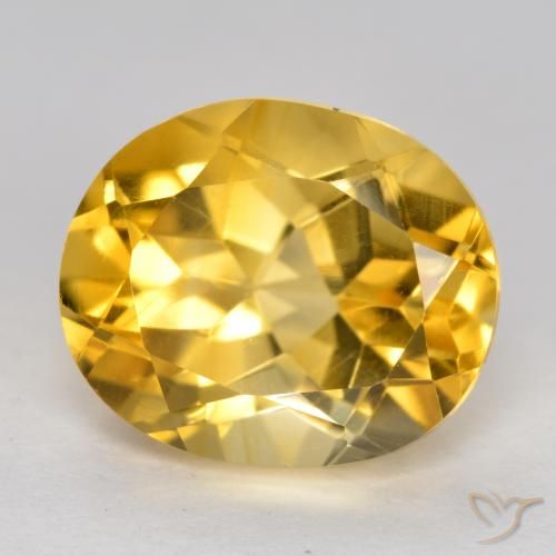 3.66ct Naturel Doré moyen Citrine, ovale, VVS-VS