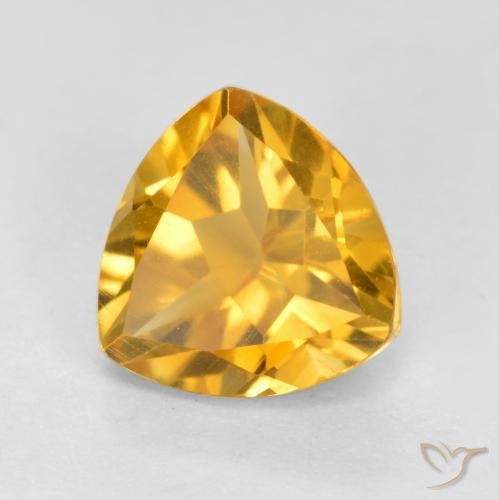 Citrine Orange Doré naturelle Trillion, 1.16 ct, VS