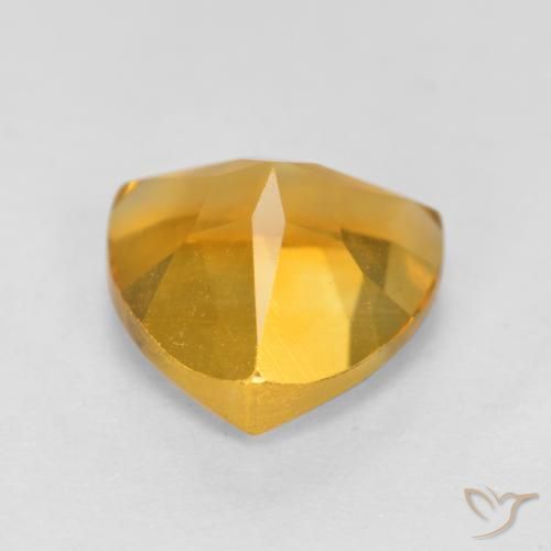 Citrine Orange Doré naturelle Trillion, 1.16 ct, VS