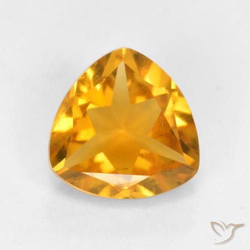 Citrine Orange-or naturelle Trillion, 1.09 ct, VS