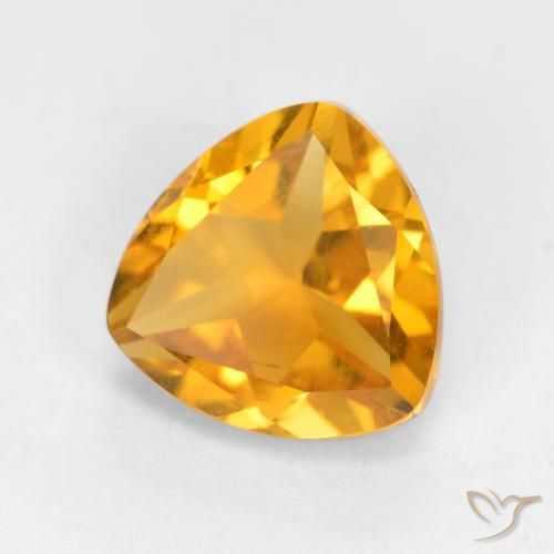 Citrine Orange-or naturelle Trillion, 1.09 ct, VS