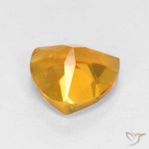 Citrine Orange-or naturelle Trillion, 1.09 ct, VS