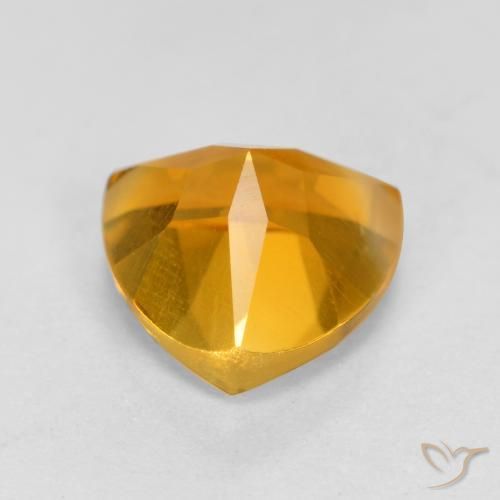 Citrine Orange moyen naturelle Trillion, 1.16 ct, VS