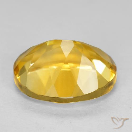 Citrine Orange Doré naturelle ovale, 3.46 ct, VVS-VS