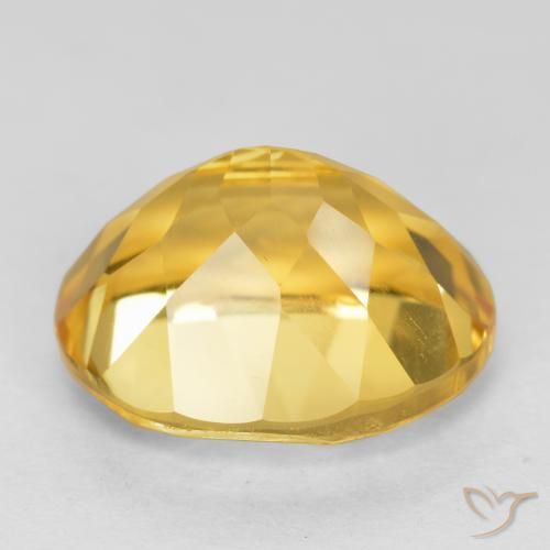 Citrine Or moyen naturelle ovale, 3.68 ct, VVS-VS