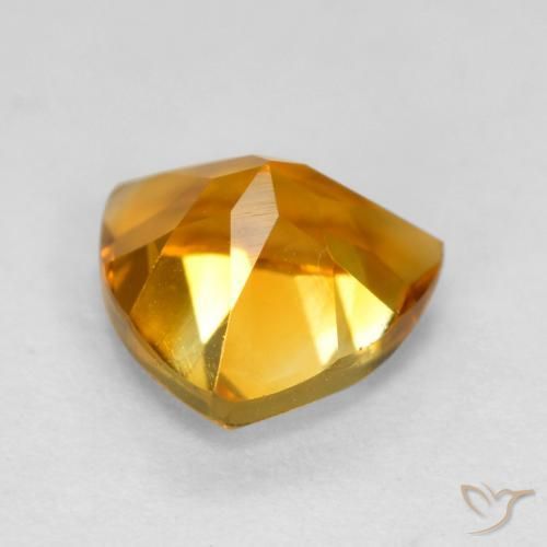 Citrine Or orange foncé naturelle Trillion, 1.16 ct, VVS-VS