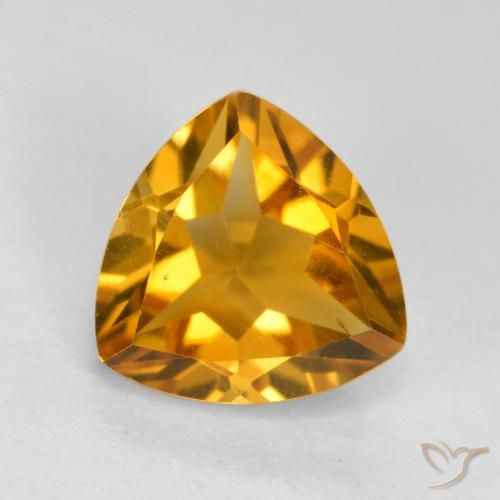 1.16ct Naturel Orange-or Citrine, Trillion, VVS-VS