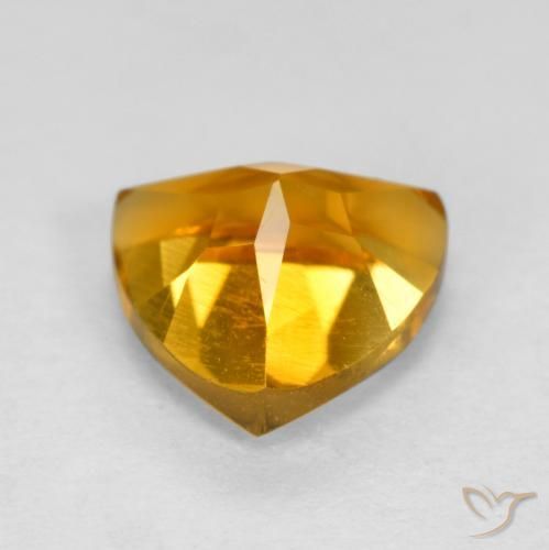 Citrine Orange-or naturelle Trillion, 1.16 ct, VVS-VS