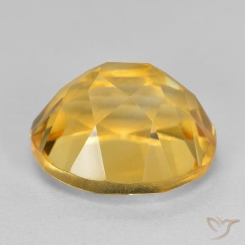 Citrine Doré moyen-foncé naturelle ovale, 4.02 ct, VVS