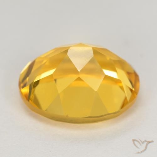 Citrine Orange Doré naturelle ovale, 3.92 ct, VVS-VS