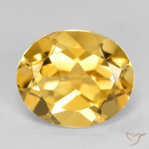 3.35ct Naturel Orange Doré Citrine, ovale, VVS-VS