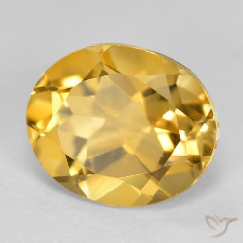 Citrine Orange Doré naturelle ovale, 3.35 ct, VVS-VS