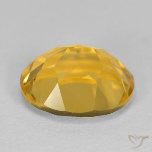 Citrine Orange Doré naturelle ovale, 3.37 ct, VVS-VS