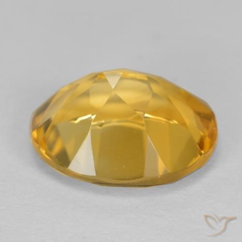 Citrine Doré moyen naturelle ovale, 3.39 ct, VVS-VS