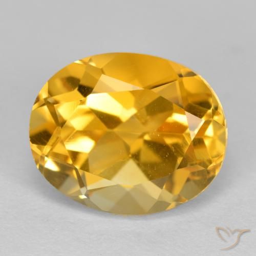 4.03ct Naturel Doré foncé Citrine, ovale, VVS