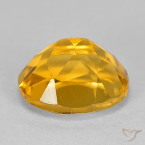 Citrine Doré foncé naturelle ovale, 4.03 ct, VVS