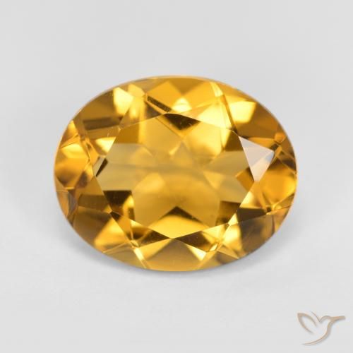 3.17ct Naturel Doré Citrine, ovale, VVS