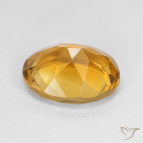 Citrine Doré naturelle ovale, 3.17 ct, VVS