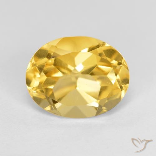 Citrine Or naturelle ovale, 3.28 ct, VVS-VS