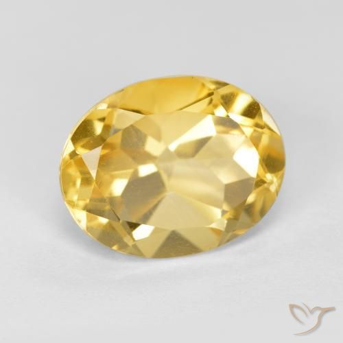 Citrine Or naturelle ovale, 3.28 ct, VVS-VS