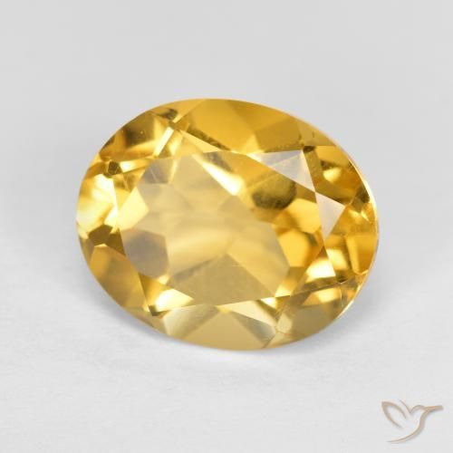 Citrine Doré moyen naturelle ovale, 3.65 ct, VVS-VS