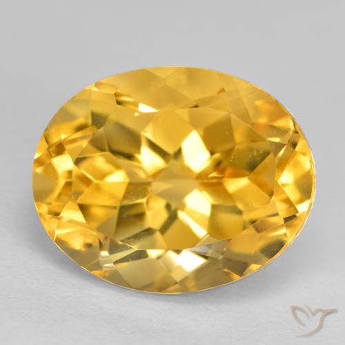 Citrine Doré moyen naturelle ovale, 3.77 ct, VVS