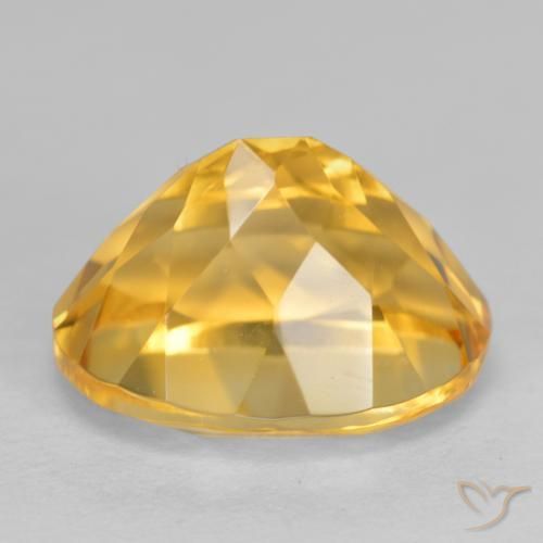 Citrine Doré moyen naturelle ovale, 3.77 ct, VVS