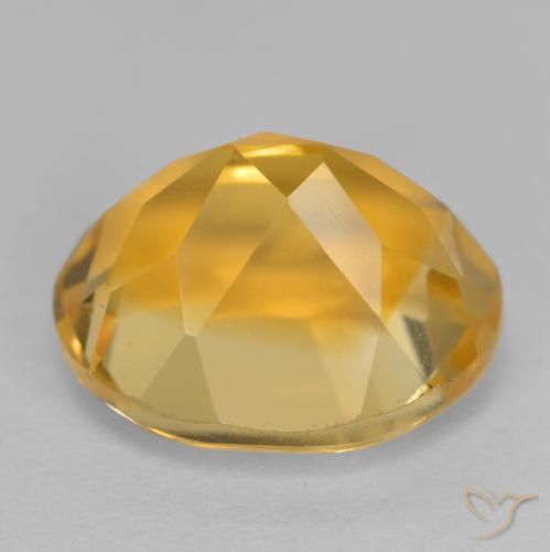 Citrine Doré foncé naturelle ovale, 3.86 ct, VVS-VS
