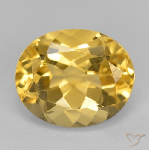 3.66ct Naturel Orange Doré Citrine, ovale, VVS