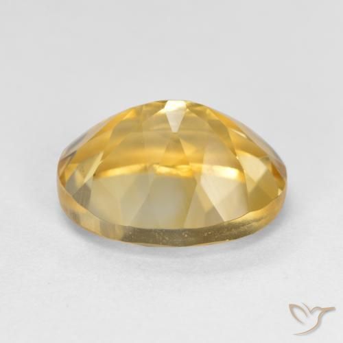 Citrine Doré profond naturelle ovale, 3.91 ct, VVS