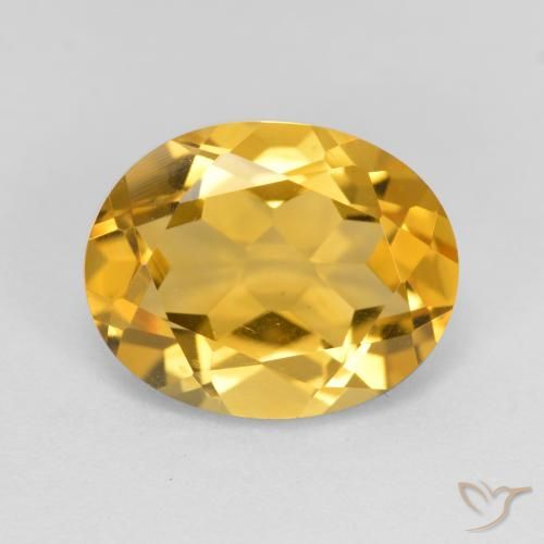 3.58ct Naturel Doré moyen Citrine, ovale, VVS