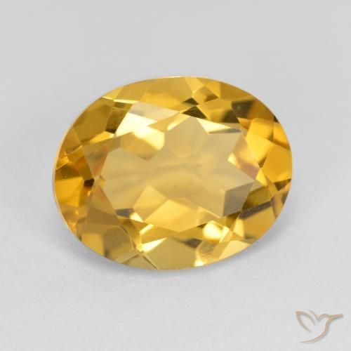 Citrine Doré moyen naturelle ovale, 3.58 ct, VVS