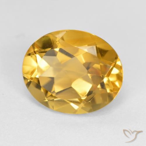Citrine Doré moyen naturelle ovale, 3.59 ct, VVS