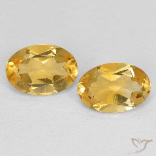 0.81ctw Naturel Or Citrine, ovale, VVS-VS